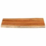 Stolna ploča 110x60x3,8 cm pravokutna bagremovo drvo živi rub | shoptok.hr
