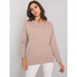 RUE PARIS Blouse-RV-BZ-7193.13P-dark beige | Shoptok.si