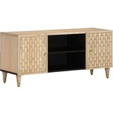 Maison Chic TV omarica - TV stojalo - Televizijska omarica 105x33x46 cm trden mangov les, (21699476) | Shoptok.si