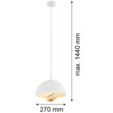  Argon 8443 - Luster na sajli PIAVA 1xE14/7W/230V alabaster bela | Eponuda.com