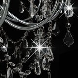 x Luster s perlama srebrni 12 žarulja E14 | shoptok.hr