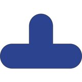  Talne oznake iz PVC-ja, oblika črke T, DE 50 kosov, modra | Shoptok.si