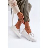 S. BARSKI Light Women's Leather Moccasins on Platform White S.Barski LR590 | shoptok.hr