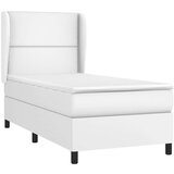  Krevet s oprugama i madracem bijeli 80 x 200 cm od umjetne kože | shoptok.hr
