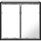vidaXL Kupaonski ormarić s ogledalom sivi Sonoma 65x20x60 cm | shoptok.hr