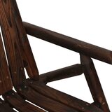  Vrtna klupa s 2 sjedala 119 x 85 x 98 cm masivno drvo smreke Smeđa | shoptok.hr