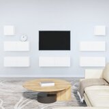 The Living Store Komplet TV omaric 7-delni bel inženirski les - Komplet TV Omaric, (21374355) Cene