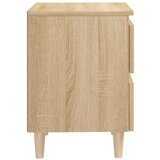  Nočna omarica z nogami iz borovine sonoma hrast 40x35x50 cm, (20707659) | Shoptok.si