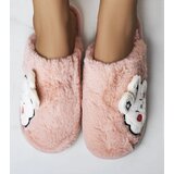 Gemre Light Pink Soft Half Bunny Slippers | shoptok.hr