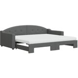  Dnevni krevet s madracem tamnosivi 90 x 200 cm od tkanine | shoptok.hr