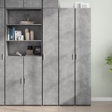  Visoka komoda boja betona 30x42,5x185 cm od konstruiranog drva | shoptok.hr