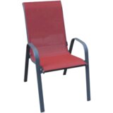 Outdorlife baštenska stolica COMO Metal i tekstil Crvena Cene