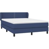  Krevet s oprugama i madracem plavi 140x200 cm od tkanine | shoptok.hr