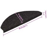  Samoljepljivi otirači za stepenice 15 kom 56x17x3 cm crni | shoptok.hr