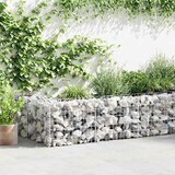 vidaXL gabionska stena s pokrovi iz pocinkanega jekla 600x50x50 cm | Shoptok.si
