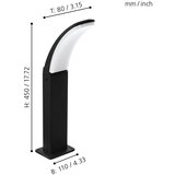 Eglo fiumicino spoljna/podna, led, 11w, 1500lm, v-450, crna/bela | Eponuda.com