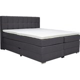 CARRYHOME POSTELJA BOXSPRING 180 cm x 200 cm , tekstil temno siva | Shoptok.si