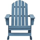  Vrtna stolica za ljuljanje Adirondack od masivne jelovine plava | shoptok.hr