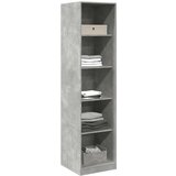vidaXL Garderobna omara betonsko siva 50x50x200 cm iverna plošča | Shoptok.si