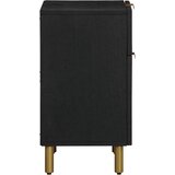  Noćni ormarić crni 50 x 33 x 60 cm konstruirano drvo | Eponuda.com