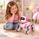 Lean Toys 32780 RC robot pas s 8 kotača, rozi | Shoptok.si