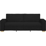vidaXL Trosjed Kauč Crni 180 cm Tkanina | shoptok.hr