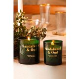 Wallity glam sandalwood i oud zelena sveća set (2 komada) | Eponuda.com