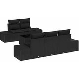  Sjedeća garnitura za vrt 6 kom. Crna poliratan 239 x 62 x 69 cm | Shoptok.si