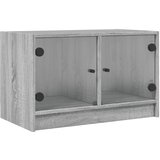 Furnova TV omarica s steklenimi vrati siva sonoma 68x37x42 cm, (21922742) | Shoptok.si