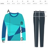 Pri Women's tracksuit t-shirt with cushioned wide pants in butter fabric MAVA | shoptok.hr