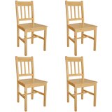 Maison Chic Jedilni stoli - Vzorci stoli 4 kosi iz borovine A730, (22032206) | Shoptok.si
