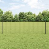 vidaXL Euro Ograde s 11 U stupova Siva 0,6x25 m Čelik | shoptok.hr
