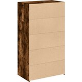  Visoka komoda boje hrasta 70 x 41 x 124 cm konstruirano drvo | shoptok.hr