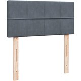  box spring s madracem tamnosivi za 1 osobu baršunasti | shoptok.hr