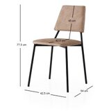 Hanah home Set trpezarijskih stolica Lima 4552 V2, 2 komada, Bež | Eponuda.ba