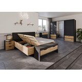 Premium Living Omara Z Drsnimi Vrati Karpo, Siva, Barva Hrasta | Shoptok.si
