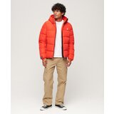 Superdry Zimska jakna tamno narančasta / crna / bijela | shoptok.hr