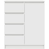  Komoda s ladicama bijela 71x35x84 cm izrađeno drvo | shoptok.hr
