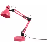 Leitmotiv Svijetlo ružičasta stolna lampa s metalnim sjenilom (visina 52 cm) Funky Hobby –