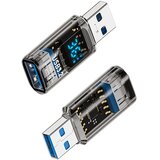 INF USB 3.2 Gen 2 Adapter: Moški na ženski, prozorno črn, 36W, 10Gbps (2 kosa), (5000291454) | Shoptok.si