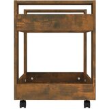 Kolica za radni stol boja dimljenog hrasta 60x45x60 cm drvena | shoptok.hr