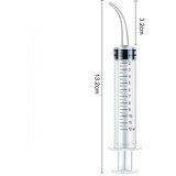 GOLDWAY 4 kosi, 12 ml izpiralnik za zobe, za enkratno uporabo, skaliran izplakovalnik za ustno izpiranje z ukrivljeno konico za čiščenje zobne nege, (21978709) | Shoptok.si