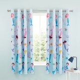 Catherine Lansfield Plave dječje zavjese u setu 2 kom 168x183 cm Mermaid – | shoptok.hr