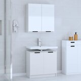 Maison Chic Komplet kopalniških omaric - Kopalniški sestavi 2-delni bel inženirski les, (21787117) | Shoptok.si