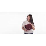 Vuch Crossbody torba Byrsa Intrecciato Wine Red, 20 x 24 cm Slike