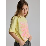 Reserved Pamučna majica s printom - svjetložuto | shoptok.hr