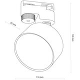 SPOT svetiljka za šinski sistem AVIA 1xGX53/15W/230V, bela | Eponuda.com
