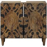  Kupaonski ormarić za sudoper s pohranom Smeđa 62 x 33 x 58 cm | shoptok.hr