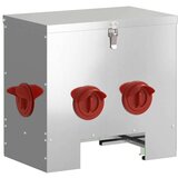 vidaXL hranilica za piliće 2 pcs srebrno 60.5 x 29 x 51 cm | shoptok.hr