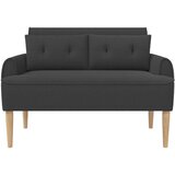  Ljubavni kauč s gumbima Tamnosiva 117 x 67 x 77 cm Bouclé | Eponuda.ba